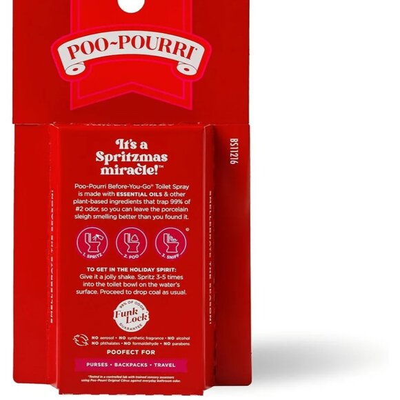 Poo-Pourri Holiday Spritzmas On-The-Go Travel Size 3pk Limited Edition Gift Set - Picture 2 of 4